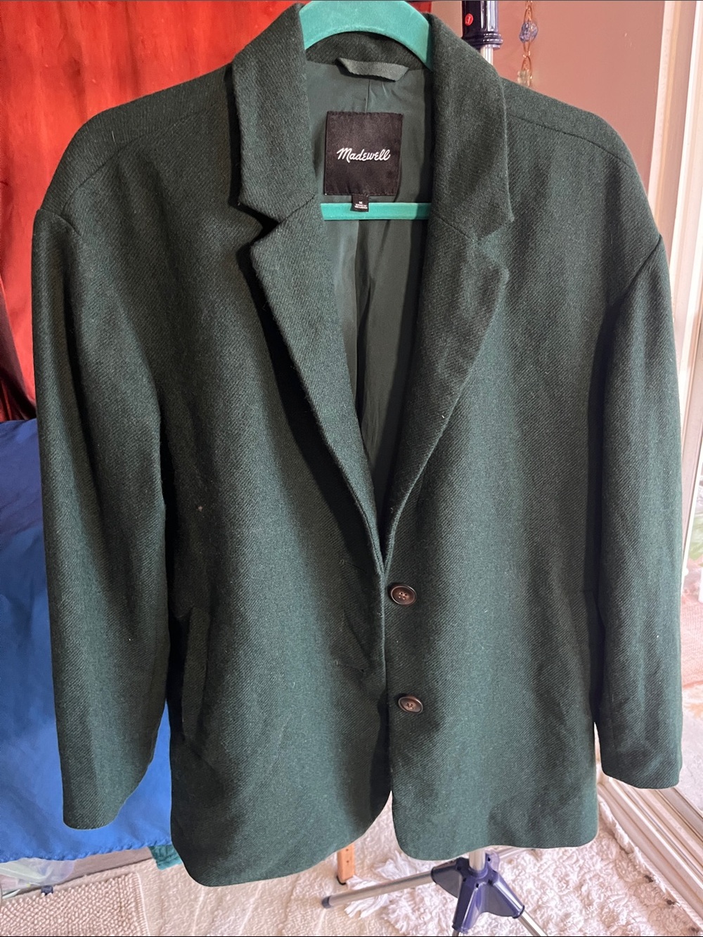 Madewell Dark Green Women's Blazer Jacket